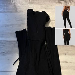 FASHIONNOVA cross back jumpsuit
